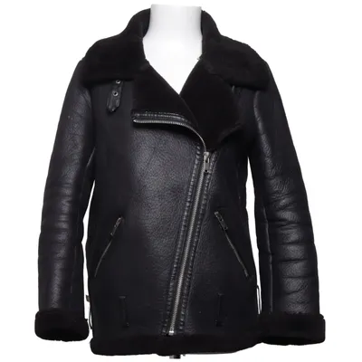 Shearlingjacka (Svart) från Zara Woman Outerwear Polyuretan
