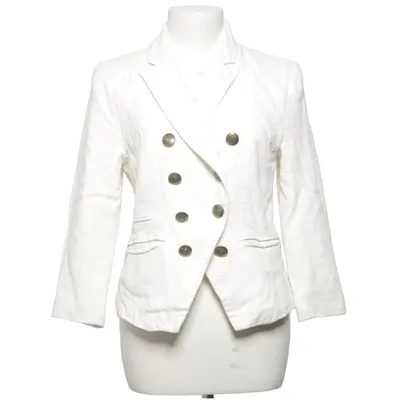 Blazer (Wit) van Flash Woman Linnen, Polyester, Viscose