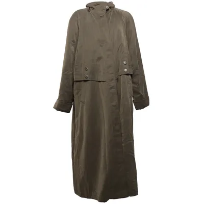 Manteau (Gris, Vert) de Alexandra Acétate, Polyester, Fourrure de lapin