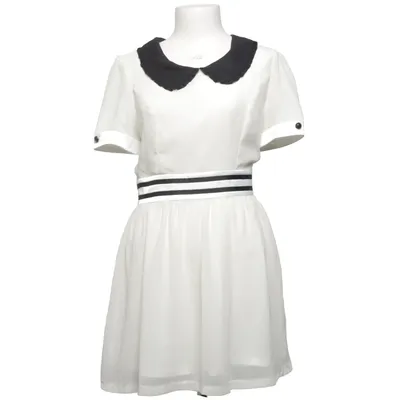 Klänning (Vit, Svart) från Dahlia Elastan, Polyester