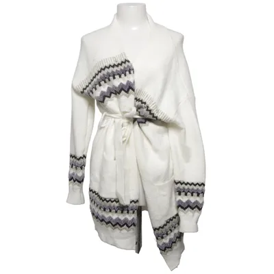 Wickeljacke (Weiß, Grau, Gold) von V. Code Elasthan, Polyamid, Viskose