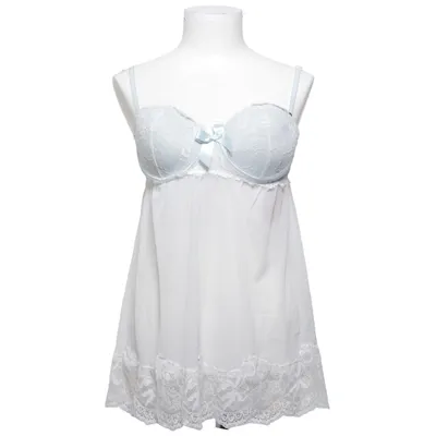Negligee (White, Blue) from Secret Possessions Elastane, Polyamide, Polyester
