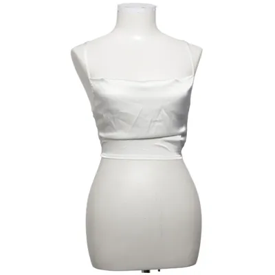 Crop top (Wit) van Naanaa Elastaan, Polyester