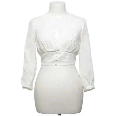 Blouse (Wit) van Zara Katoen