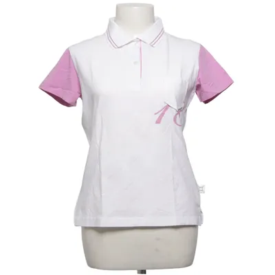 Poloshirt (Weiß, Lila) von Vivace Baumwolle, Elasthan