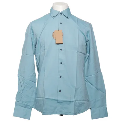 Shirt (Blauw) van Eterna Katoen, Lyocell