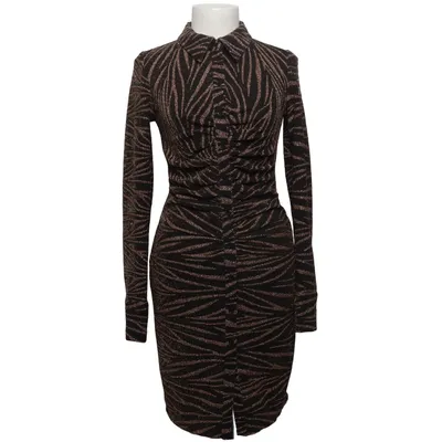 Shirt dress (Black, Multicolored) from NA-KD Art Elastane, Metallic fiber
