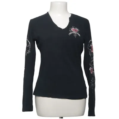 Lange mouwen shirt (Zwart) van Harley Davidson Katoen, Elastaan