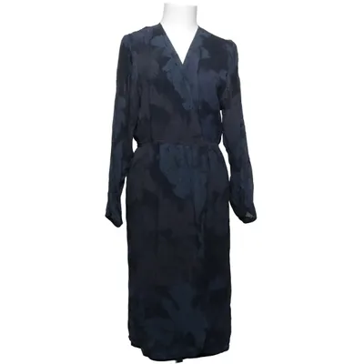 Slå-om-kjole (Blå, Sort, Grå) fra Rodebjer Polyester, Viscose