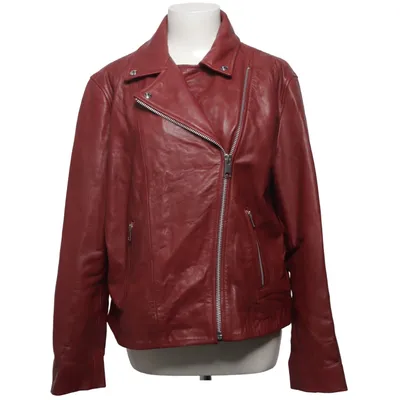 Bikerjacke (Rot) von Mango Leder, Polyester