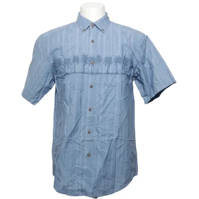 Chemise à manches courtes (Bleu) de Basic Editions Coton, Polyester recyclé