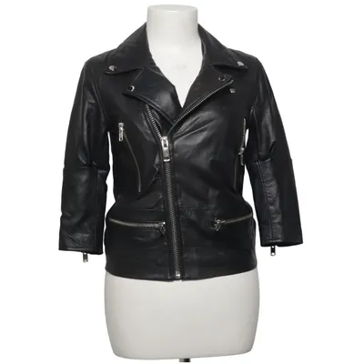 Biker jacket (Black) from Deadwood Leather, Polyester