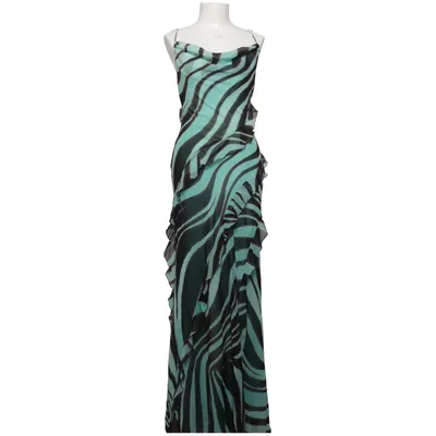 Maxi jurk (Groen, Zwart) van Mango Polyester