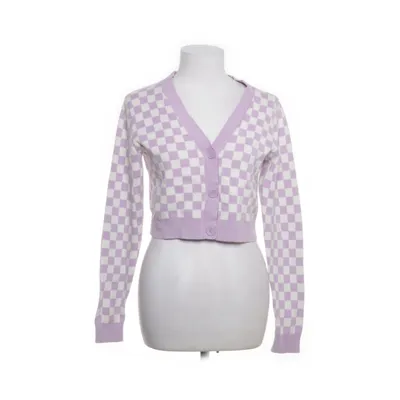 Cardigan (Purple, White) from Monki Cotton