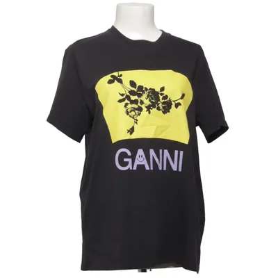 T-shirt (Black, Yellow, Purple) from Ganni Cotton