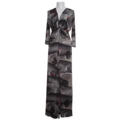 Maxikjole (Sort, Flerfarvet) fra Ilse Jacobsen Elastan, Polyester