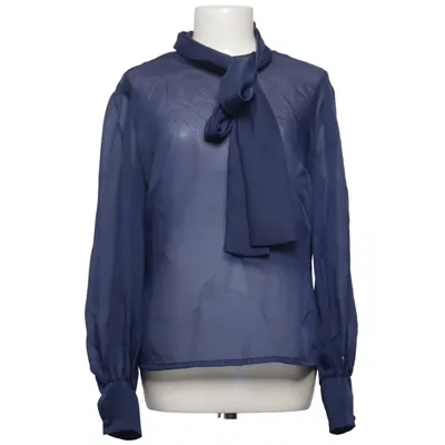 Strikblouse (Blauw) van Trevira Polyester