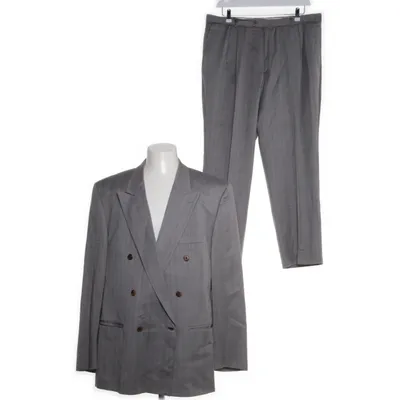 Suit (Gray, Blue) from Reda Wool, Viscose