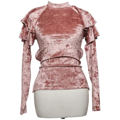 Blouse (Velvet Knot Back Top) van Qontrast Elastaan, Polyester