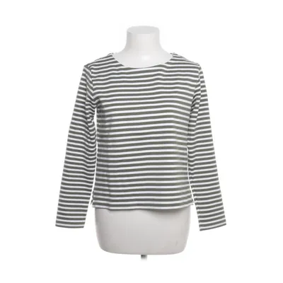 Långärmad t-shirt (Grön, Vit) från H&M Basic Elastan, Polyester, Viskos