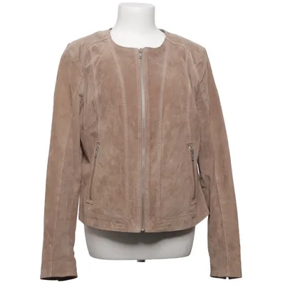 Läderjacka (Beige) från J.F.M