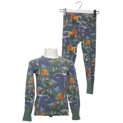 Pajamas (Green, Multicolored) from Polarn O. Pyret Elastane, Organic cotton