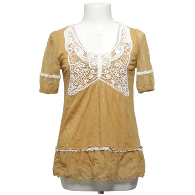 Haut (Marron) de Axes Femme Coton, Polyamide, Polyester