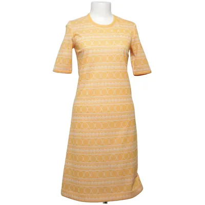 Dress (Yellow, White) from Jersey Modeller of Sweden Polyester