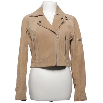 Veste de motard (Beige) de Livelo Attitude Cuir, Polyester