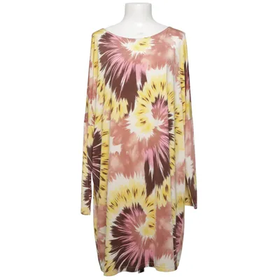 Dress (Yellow, Brown, Pink) from Ilse Jacobsen Hornbæk Elastane, Polyester