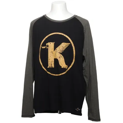 Baseballtröja (Svart, Grå, Gul) från Koppartrans Bomull