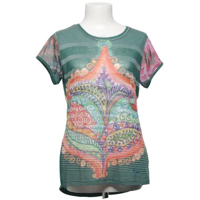 Top (Green, Multicolored) from Desigual Polyester, Viscose