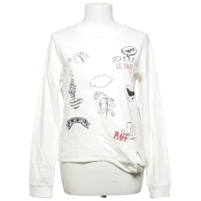 T-shirt à manches longues (Blanc) de Clockhouse Coton, Viscose