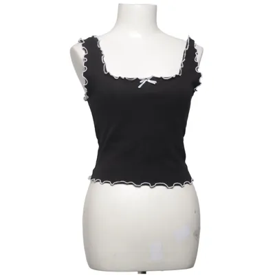 Crop Top (Schwarz) von Clockhouse by C&A Baumwolle, Elasthan