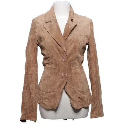 Leren jack (Blazer 005) van Goosecraft Katoen, Leer, Polyester
