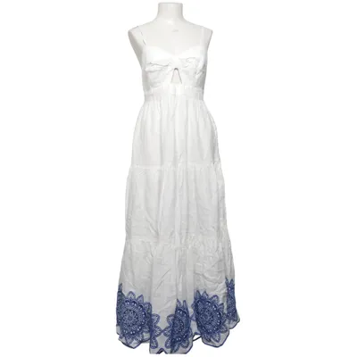 Långklänning (Vit, Blå) från Greek Archaic Kori Linne, Polyester