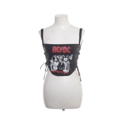 Crop top (Sort, Flerfarvet) fra Bershka Bomuld