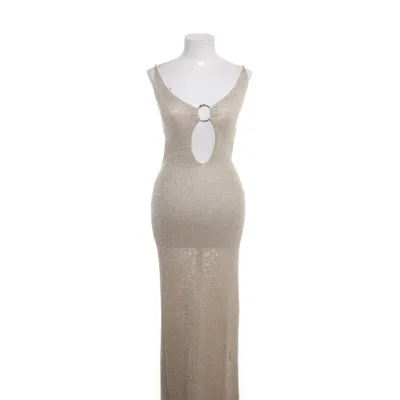 Långklänning (Beige) Metallfiber, Viskos