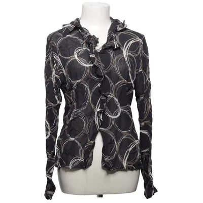 Bluse (Sort, Hvid) fra Ril's Viscose