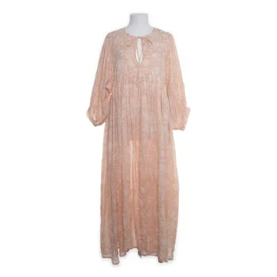 Maxi dress (Beige, Multicolored) from Daughters of India Cotton