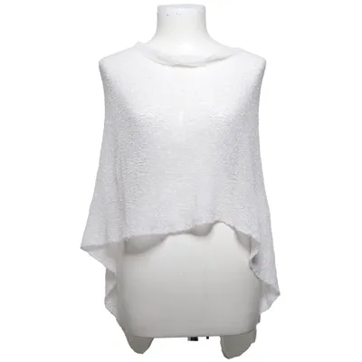 Poncho (Vit) från Ulla Jacobsson Kläder Akryl, Nylon