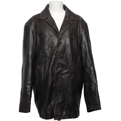 Leather coat (Brown) from Molltan Leather, Polyester