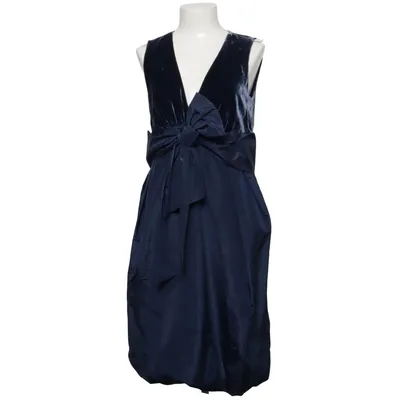 Cocktailkjole (Blå) fra Alain Manoukian Polyester, Silke, Viscose