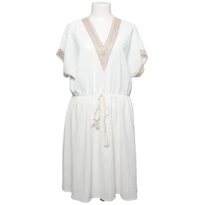 Strandkjole (Hvid, Beige) fra Shein Polyester