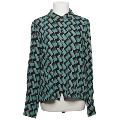 Bluse (Sort, Blå, Hvid) fra King Louie Viscose