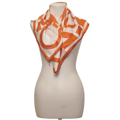 Echarpe à costume (Rouge, Orange, Blanc) de Salvatore Ferragamo