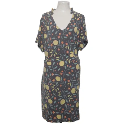 Wickelkleid (Grau, Mehrfarbig) von Sustainable Collection Elasthan, Lyocell