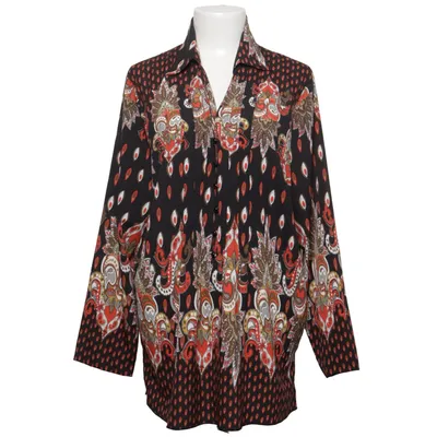 Blouse (Black, Multicolored) from Ambria Polyester
