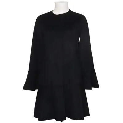 Mantel (Schwarz) von Zara Basic Outerwear Polyester, Wolle