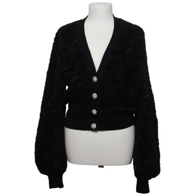 Strickjacke (Schwarz) von Ganni Metallfaser, Polyamid, Wolle